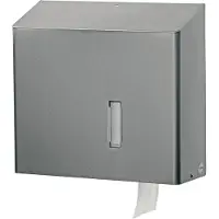 SanTRAL RHU 31 Toilettenpapierspender 334200 , Edelstahl, geschliffen, max. Ø 330 mm, E