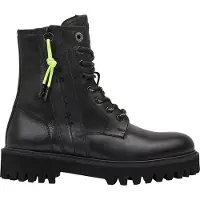 Pepe Jeans Schwarze Women's Ankle Lederstiefel Trucker