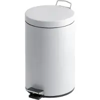 EKO Tritt-Mülleimer 20 Liter - Weiß