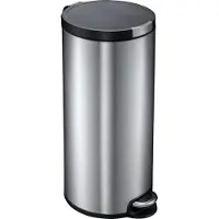 EKO - Artistic Treteimer 30 Liter - Stainless steel Plastic - Matt Edelstahl