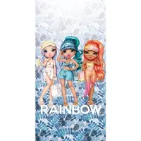 Rainbow High : Strandtuch - 70 x 140 cm, 100% Baumwolle