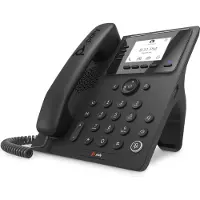Poly CCX 350 Business-Medientelefon für Microsoft Teams und PoE-fähig, IP-Telefon, Schwarz, Kabelgebundenes Mobilteil, Android 12, LCD, 7,11 cm (2.8")