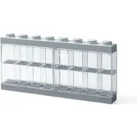 Room copenhagen 4066 – – Graue Vitrine für 16 Minifiguren