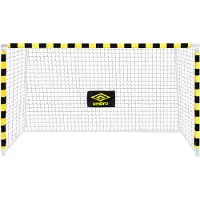 Umbro Fußballtor - Fussballtor 300 x 200 x 110 cm - Fußball Tor - Fussballtore für Garten Kinder und Erwachsene - Fussball Trainingszubehör für Innen und Außen - Metall - Schwarz/Gelb