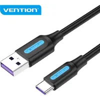 Vention CORBF, 1 m, USB A, USB C, USB 2.0, 0,48 Gbit/s, Schwarz