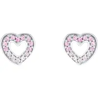 Prinzessin Lillifee Paar Ohrstecker "2036559, 2036560", bunt (silberfarben, rosa, rosa), Ohrringe, Kinder, Silber 925 (Sterlingsilber), Paar Ohrstecker, mit Zirkonia (synth.)