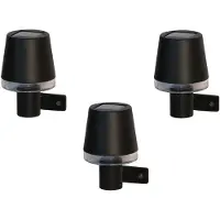 Luxform Außen-Wandleuchte "Solar-Wandleuchte - Cala d'Or - 3 Stück", schwarz, Leuchten, Außen-Wandleuchte, Solarbetrieben
