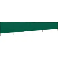 The Living Store 6-teiliges Windschutzgewebe 800 x 160 cm Grün