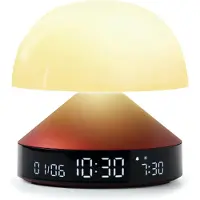 Lexon - Mina Sunrise lampa/budík (tmavě červená)