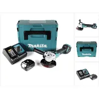 Makita DGA 511 RF1J Akku Winkelschleifer 18V 125mm Brushless + 1x Akku 3,0Ah + Ladegerät + Makpac