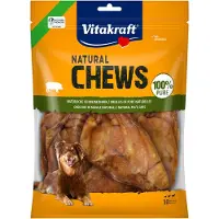 Vitakraft Natürliche Kauartikel Schweineohren Hundefutter 10 Einheiten