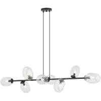 Emibig Deckenleuchte 8xE14 10W PANDORA, 8 transparente Lampenschirme, Modell 1262/8