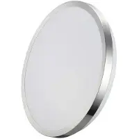 EDM Wandleuchte super led anbauleuchte 12w 1160lm 4000k ø26x5,8cm chromrahmen
