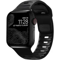 Nomad Sport Band, Band, Smartwatch, Schwarz, Apple, 41mm / 42mm, Gummi
