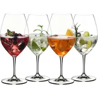 Riedel Fatto A Mano Black Tie Champagner Weinglas/Sauvignon Blanc