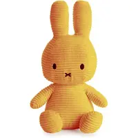 Bon Ton Toys Miffy - Cord-Plüschfigur (gelb, 33cm) Kuscheltier Stofftier Hase Plüschtier