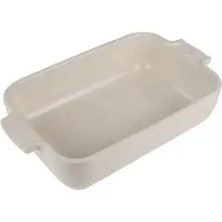 Peugeot Auflaufform APPOLIA Keramik rechteckig, 22 x 12 x 4,5 cm, Spülmaschinenfeste Keramikschale unempfindlich gegenüber Temperaturveränderungen, Farbe: ecru
