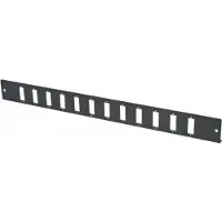 Société CUC Dexlan 395418, Vorderplatte, Rackeinbau, 1U, Faser, SC Duplex /LC Quad, Schwarz