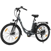 Touroll B1 E-Bike 250W, 90 km Reichweite, Shimano 7-Gang, 100 mm Federgabel, 25 km/h, Tiefeinsteiger