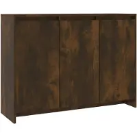 vidaXL Sideboard Räuchereiche 102x33x75 cm Holzwerkstoff
