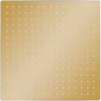 The Living Store Regenbrause Edelstahl 40x40 cm Quadrat Golden