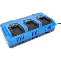 HBM 3-in-1-Ladegerät 3 x 20 V 2, 4 und 5 Ah