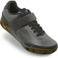 Giro Chamber II, Erwachsener, Mountainbike fahren, Schwarz, Grau, Khaki, Einfarbig, Schnürverschluss, Klettverschluss, Mikrofaser
