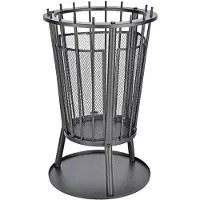 Huismerk Feuerkorb mit Funkenschutz Schwarz 40 x 61 cm