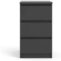 Tvilum Kommode "Naia", schwarz, B:40,4cm H:70,1cm T:50cm, Holzwerkstoff, Sideboards, Kommode, Elegante und modernes Sideboard mit 3 geräumigenSchubladen