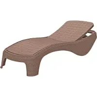 Keter Atlantic Liege Garten verstellbar 197 x 74 x 36 cm - Cappuccino 17199231_C