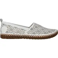Rieker Damen Slipper Weiß GlattlederGröße:37