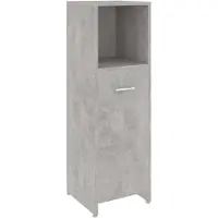 vidaXL Badezimmerschrank Betongrau 30x30x95 cm Holzwerkstoff