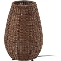 Bover LED-Tischleuchte Amphora, braun/rattan-braun, 47 cm
