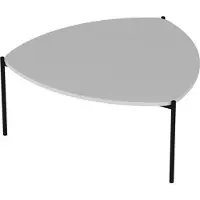 Skye Decor , Lenny - White, Couchtisch, Weiß, 100 % MELAMINBESCHICHTETE SPANPLATTEN, 90 x 89 x 40 cm