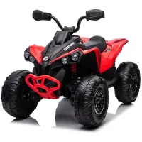 Vrooomy Elektro Kinderquad 12V - Can-Am Renegade - 4x4 - 3 bis 7 Jahre - Rot