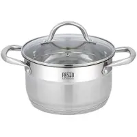 Resto Kitchenware Kochtopf "Rigel, Topf energiesparend und spülmaschinenfest" 2 Stk. tlg. Edelstahl 18/10