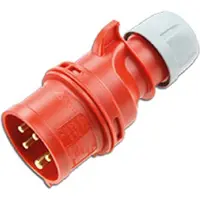 Pce Industrieller CEE Stecker 32A 4P 400V IP44 Rot - 024-6V