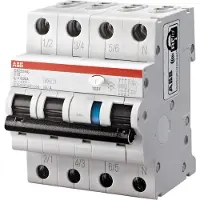 ABB DS203NCK16A30 FI/LS-Schalter 6kA 3P+N, Typ A, B 6, 30mA 6kA IEC/EN 61009, 10kA IEC/EN 60947-2 2CSR256140R1167