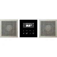 JUNG DABES2 Smart Radio DAB+, Set Stereo, Serie LS, Edelstahl DAB ES2