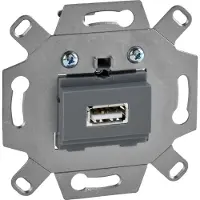ELSO MTN4581-0000 USB-Anschlussdosen-Einsatz 1-fach, mausgrau MTN45810000