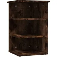 vidaXL Beistellregal Räuchereiche 35x35x55 cm Holzwerkstoff