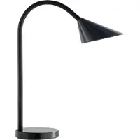 Unilux 400077402, Schwarz, Elastomer, Metall, Kunststoff, Büro, 1 Glühbirne(n), 4 W, LED