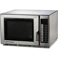 Menumaster Amana RFS 518 TS Mikrowelle, Edelstahldekor, 1800 Watt, 34 l Volumen, 55 cm Breite