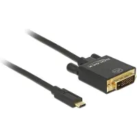 DeLOCK 3m, USB-C/DVI 24+1, 3840 x 2160 Pixel