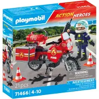 Playmobil Feuerwehrauto Am Unfallort Bau-spiel
