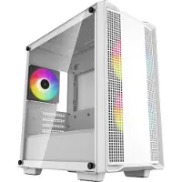 DeepCool CC360 WH ARGB, Mini Tower, PC, Weiß, micro ATX, Mini-ITX, ABS, Stahl, Gehärtetes Glas, Multi