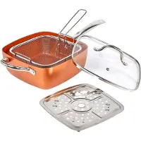 InnovaGoods 5 In 1 Coppans Multifunktions-bratpfanne Orange Orange One Size