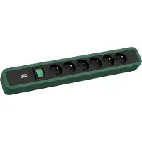 Bachmann Primo 2 6Xute 1Xschalter 2,0M Cee7/7 Ral6028