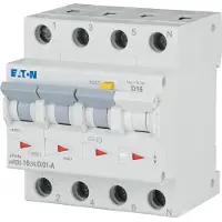 Eaton 120676 FI/LS Kombination, 16 A, 100 mA, LS-Charakteristik: D, 3p+N, FI-Charakteristik: A mRB6-16/3N/D/01-A