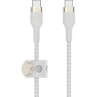 Belkin USB-C auf USB-C Kabel geflochten, Weiß, 1m, 60W